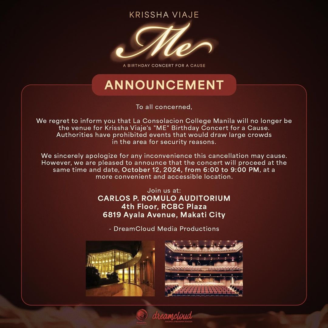 pixiexxbloom_'s tweet photo. ❗️IMPORTANT ANNOUNCEMENT❗️

From : DreamCloud Productions. 

Just go to their account for further concerns. 

~
#MEKrisshViaje #MEConcert #MEConcertForACause #KrisshaViaje #BirthdayConcert #SafeSkiesArcher #YannaFernandez https://t.co/AudrRiAYlX