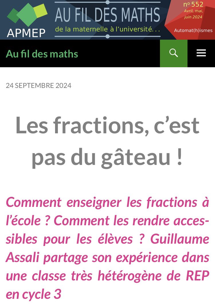 Au fil des maths tweet media