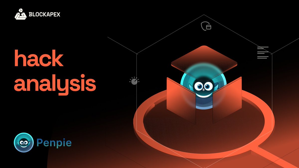 block_apex's tweet image. ❗Breaking Down the $27 Million Heist: The Penpie Hack Drains 11,113.6 ETH in Massive DeFi Exploit 🚨

🔗 Read our detailed analysis of the Penpie hack: blockapex.io/penpie-hack-an…

#BlockApex #Penpie #CyberSecurity #Web3security #PendleFi #HackAnalysis