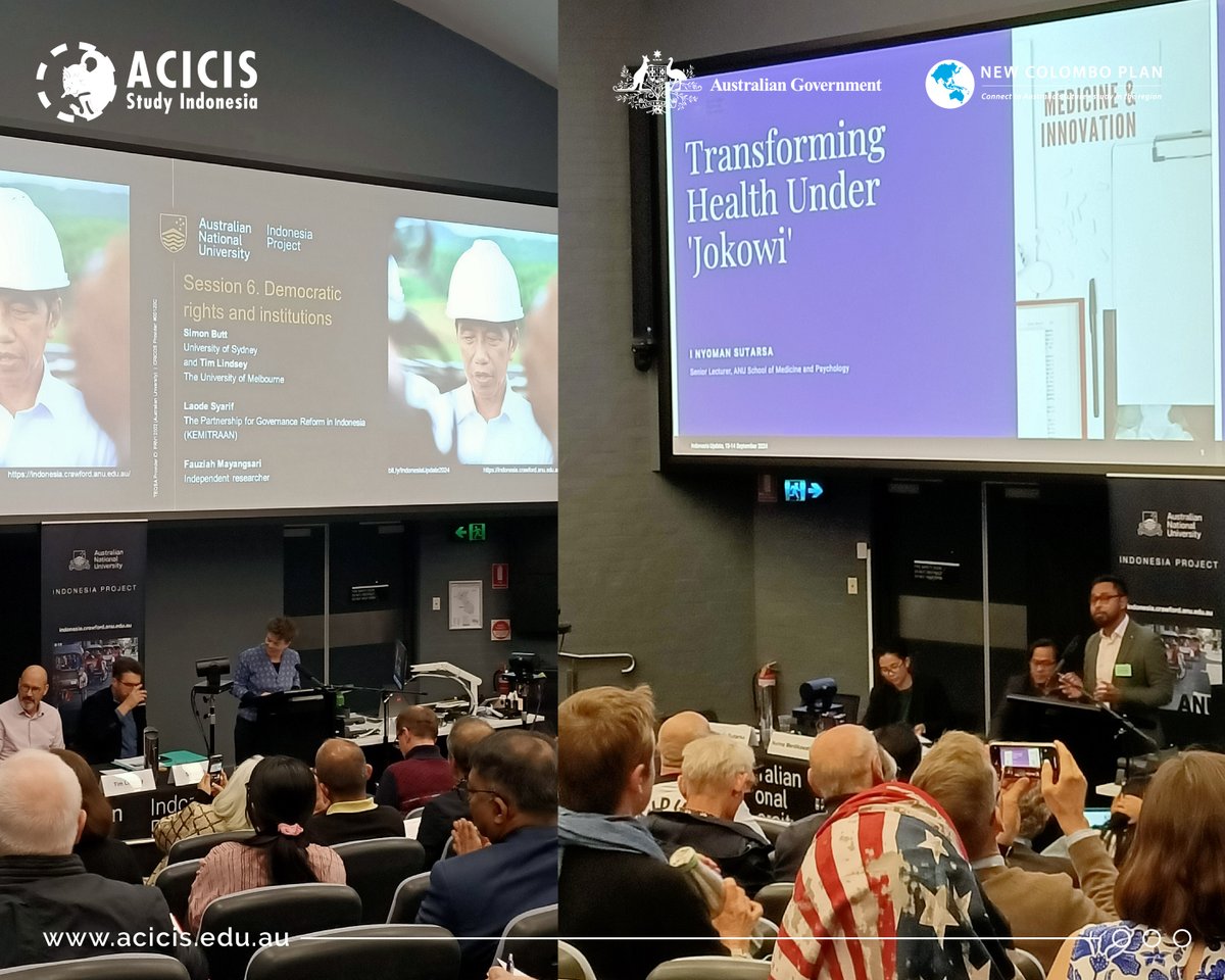 Fortunately the event was followed by the two-day 41st Indonesia Update held by the @‌ANUIndonesiaProject. It was great to hear from all the speakers, including ACICIS alumni @EveWarburton (Sem 19/2004) and Simon Butt (Sem 1/1995).  

#ACICIS #NewColomboPlan #GlobalEngangement