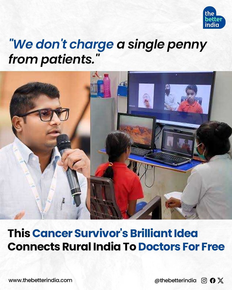 thebetterindia's tweet photo. “In 2007, when I went to Gorakhpur, a doctor advised for a biopsy. 

@DigiSwasthya 

#healthcare #healthtech #UttarPradesh #Bihar #Maharashtra #SandeepKumar #DigiSwasthya https://t.co/gSpCKq8lRO