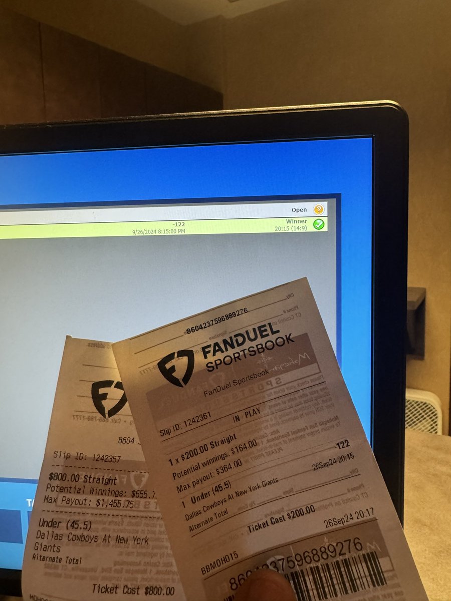 poochandcrew's tweet photo. @FDSportsbook don’t use Fanduel they won’t cash a winning ticket https://t.co/2QUkrrzmFA