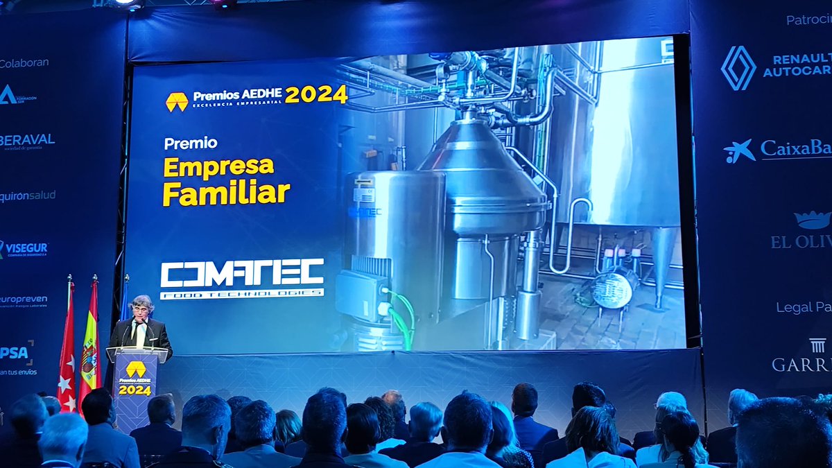 comatecsa's tweet image. Ayer se entregaron los premios @aedhe a la excelencia empresarial y fuimos premiados con el premio a la empresa familiar. Muchas gracias @aedhe por ser el altavoz que todas las empresas del Corredor necesitamos.