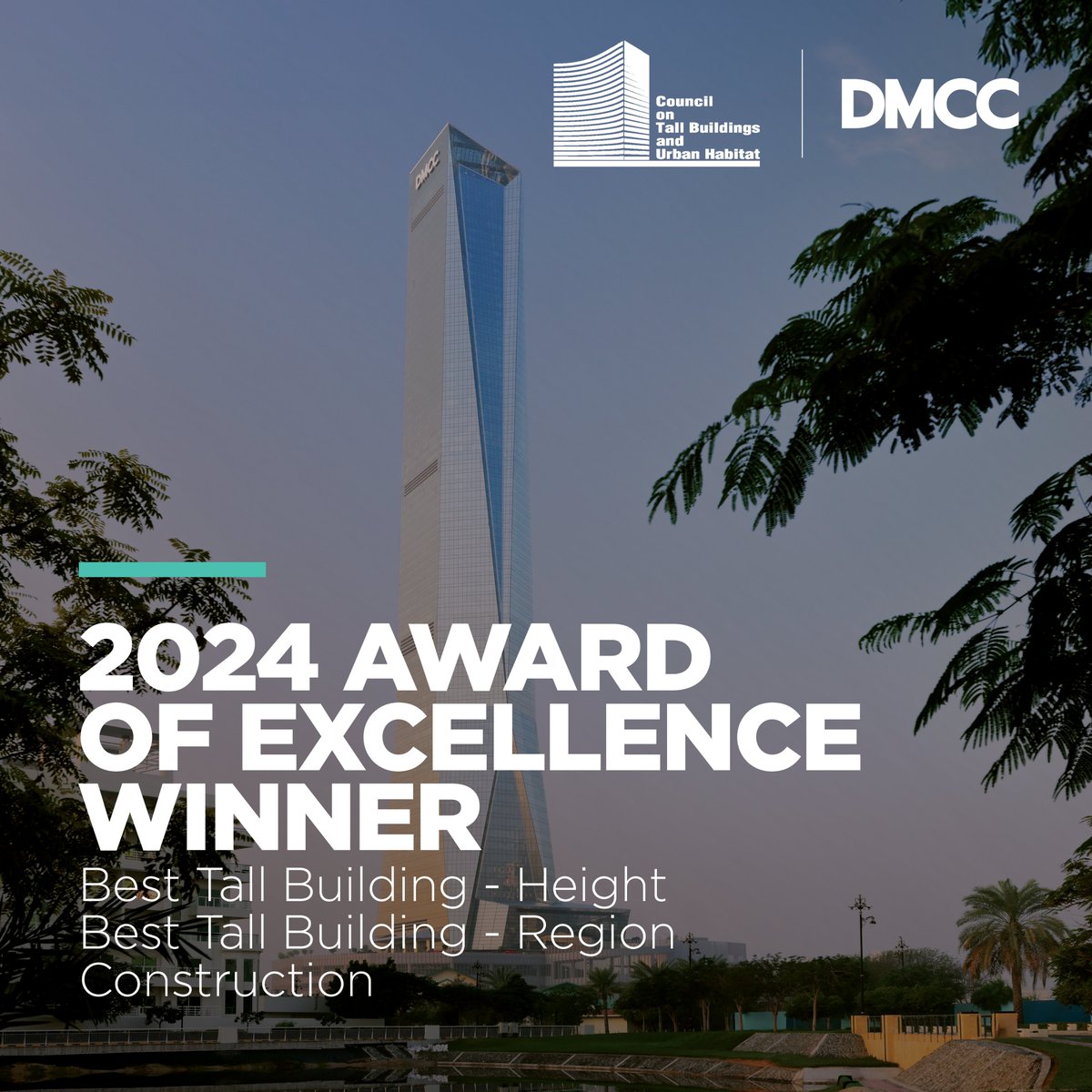 This week, DMCC was in London for the prestigious <a href="/CTBUH/">CTBUH</a> annual awards where Uptown Tower was nominated in the categories of Best Tall Building and Construction, following its recognition as a CTBUH Award of Excellence Winner for 2024.

DMCC's Property Development Director Sana
