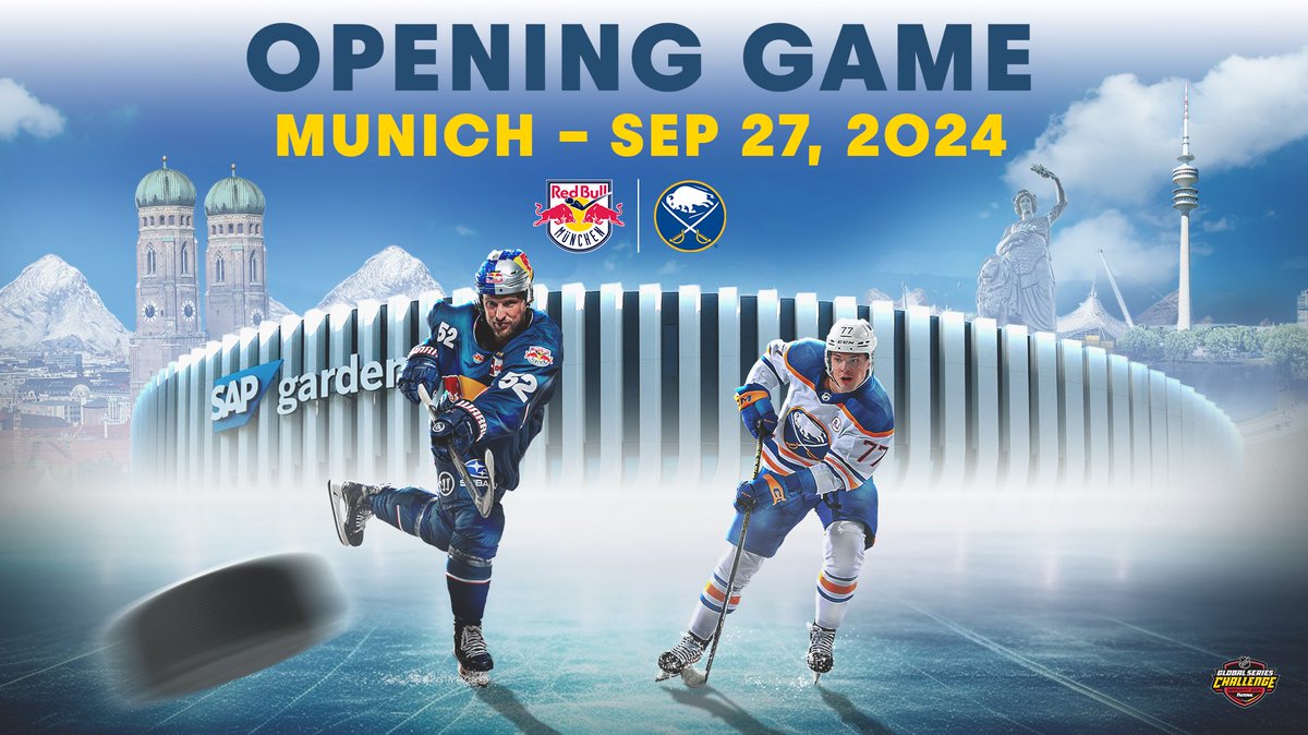 EHC Red Bull München (@redbullmuenchen) on Twitter photo ES.IST.GAMEDAY 🤩
Heute ist es soweit und der <a href="/SAPGarden/">SAP Garden</a> öffnet erstmals seine Pforten mit dem Opening Game gegen die <a href="/BuffaloSabres/">Buffalo Sabres</a> 🏒
#redbulls #münchen #eishockey #sapgarden #opening #gameday #buffalosabres ES.IST.GAMEDAY 🤩
Heute ist es soweit und der <a href="/SAPGarden/">SAP Garden</a> öffnet erstmals seine Pforten mit dem Opening Game gegen die <a href="/BuffaloSabres/">Buffalo Sabres</a> 🏒
#redbulls #münchen #eishockey #sapgarden #opening #gameday #buffalosabres