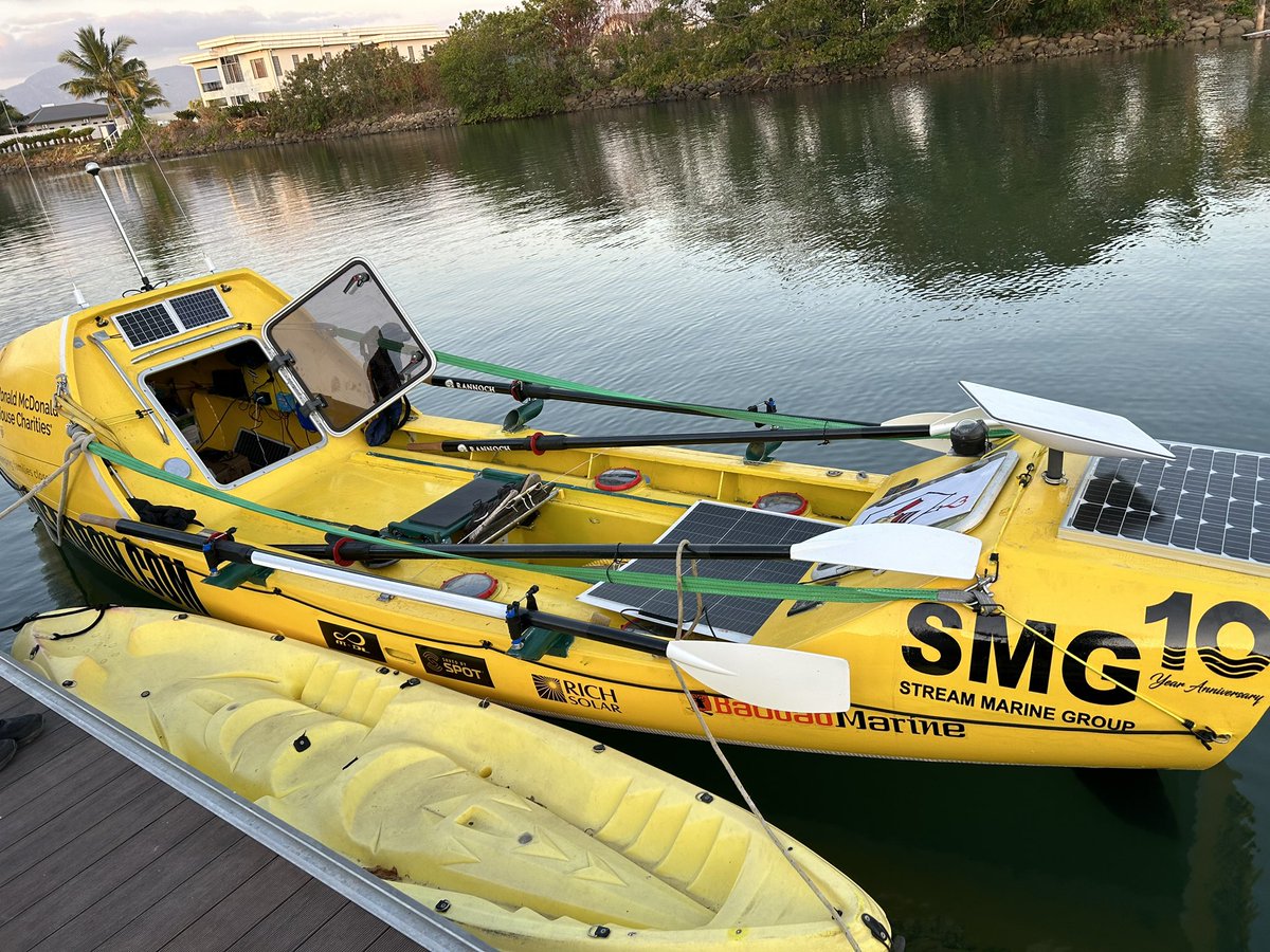 marcmc's tweet photo. @elonmusk Check this out for solar Elon! Rowing around the world with you starlink! https://t.co/BoiW9oAEQJ