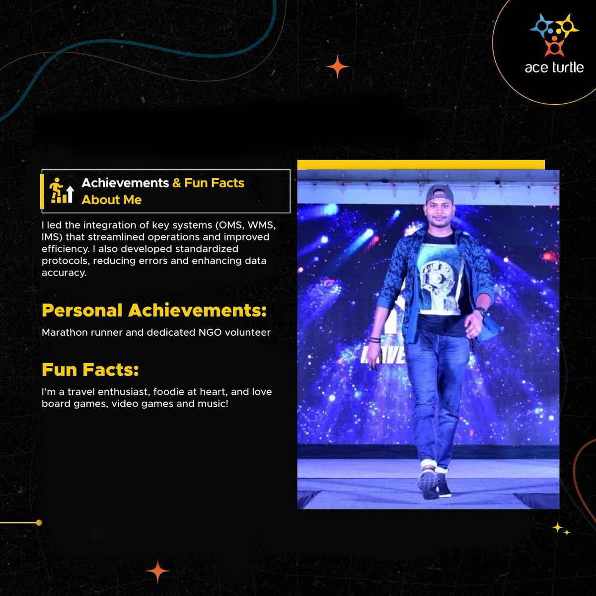 _AceTurtle's tweet image. Meet Swapnil Sharma, Associate Director of Engineering at @_AceTurtle! 🌟 Over the last 8+ years, Swapnil has driven innovation, streamlined ops and built a thriving engineering culture. 

#TurtleTales #RetailTech #EmployeeStories #RetailNxt