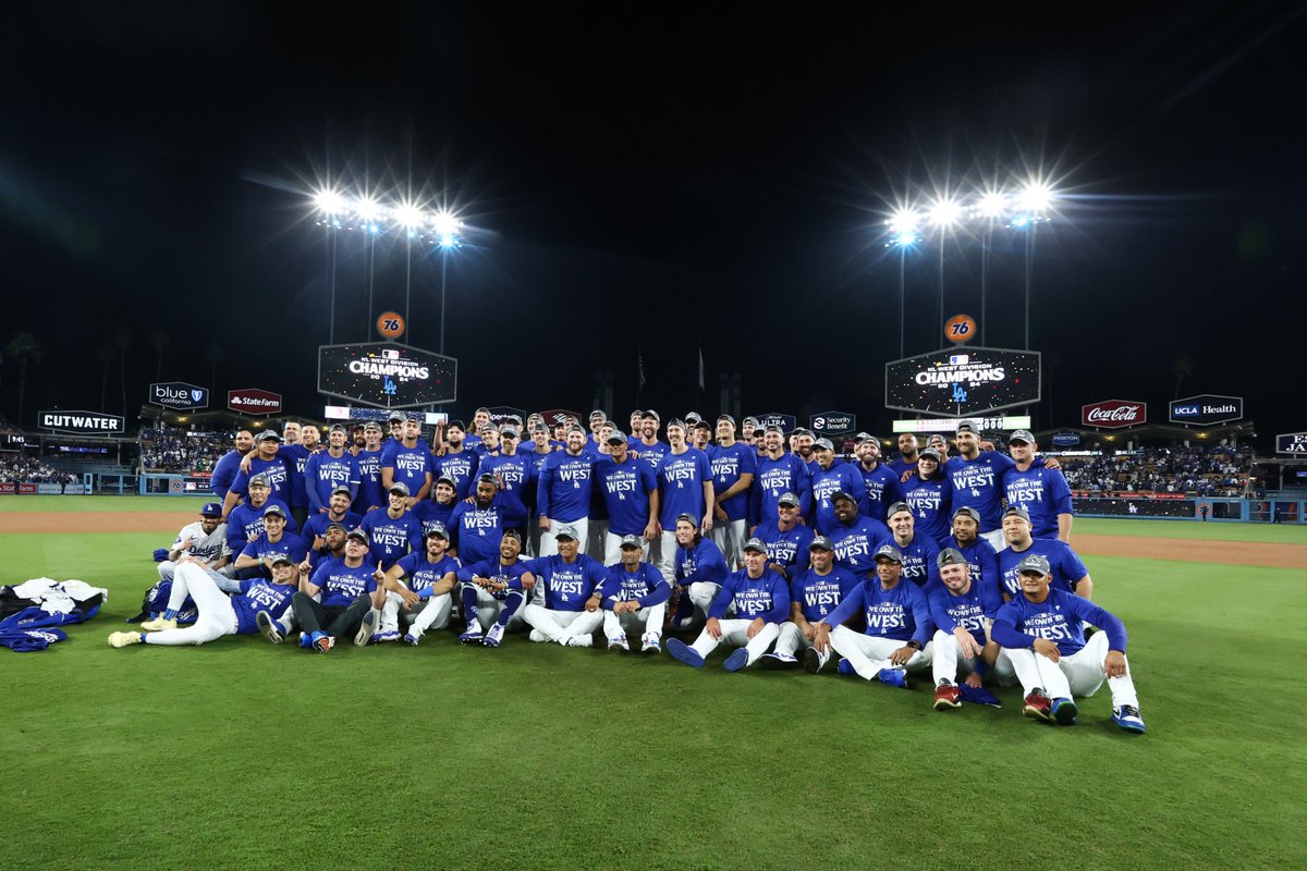 Goodnight, NL West Champions. #CLINCHED