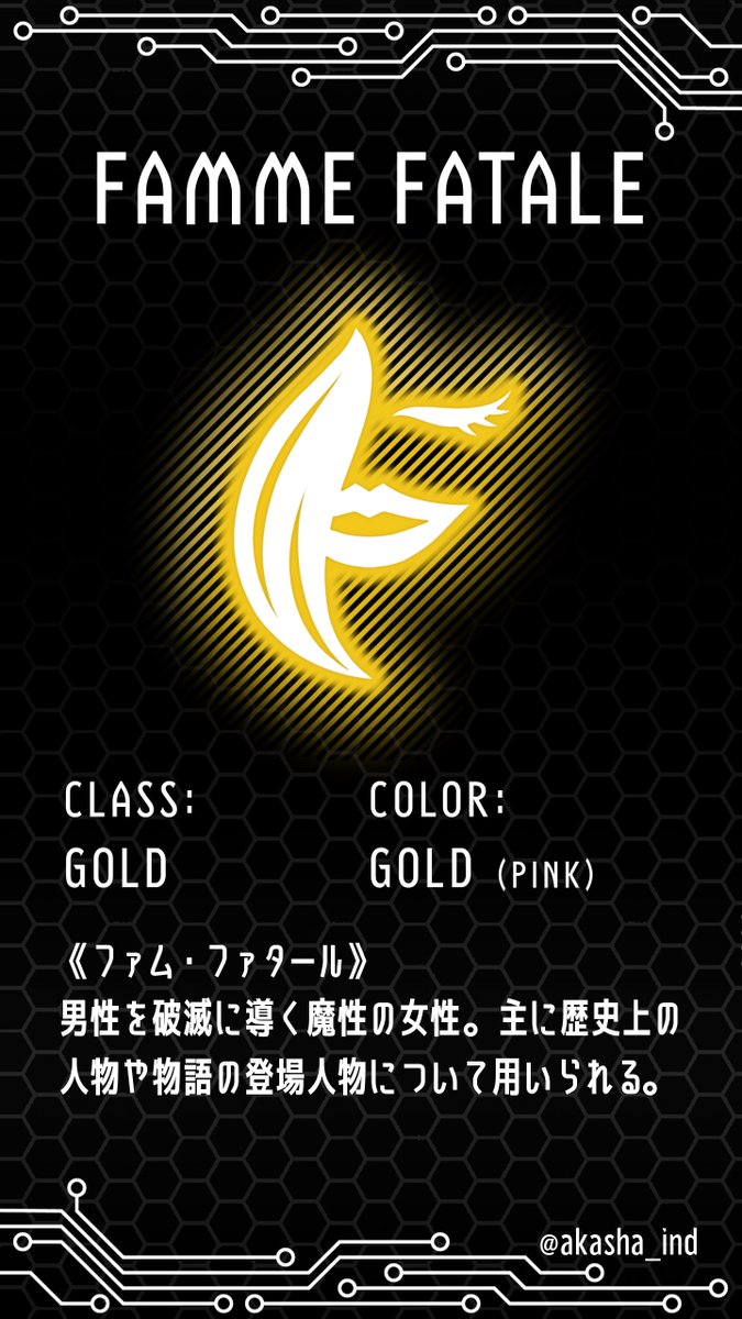 akasha_ind's tweet photo. ・CLONE / クローン
―《クローン》の記憶

・URBAN / アーバン
―《都会》の記憶

・MEAL / ミール
―《食事》の記憶

・FAMME FATALE / ファム・ファタール
―《ファム・ファタール》の記憶

#仮面ライダーW
#風都探偵
#ガイアメモリ
#オリジナルガイアメモリ https://t.co/roQEVYIlkZ
