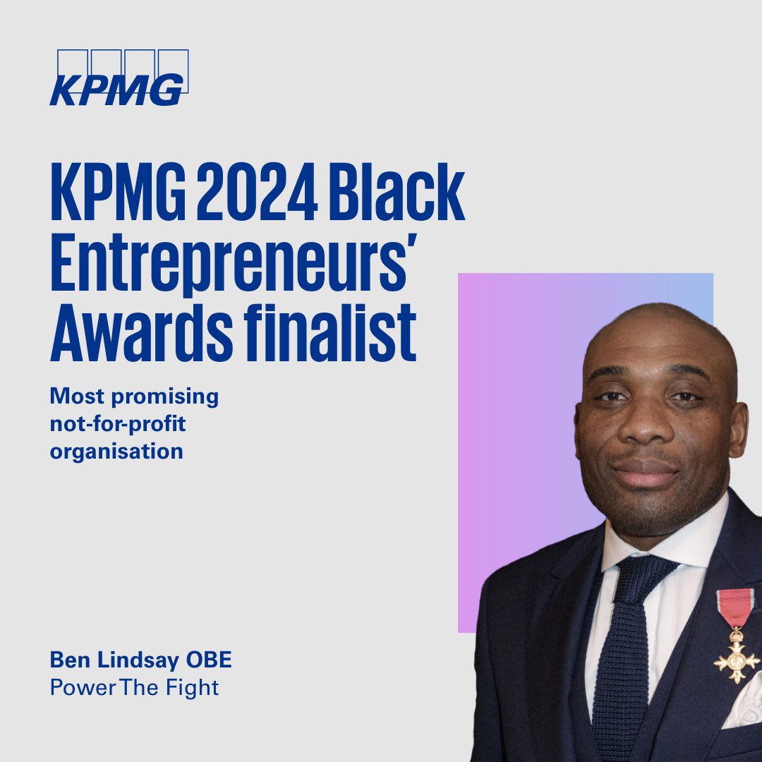 Delighted to announce that <a href="/PowerTheFightUK/">POWER THE FIGHT</a> has been shortlisted for the <a href="/KPMG/">KPMG</a> UK Black Entrepreneurs’ Awards for Most Promising Not For Profit Organisation.

The ceremony will be taking place on 17 October 2024.

Love &amp; Prayers appreciated ❤️✌🏾