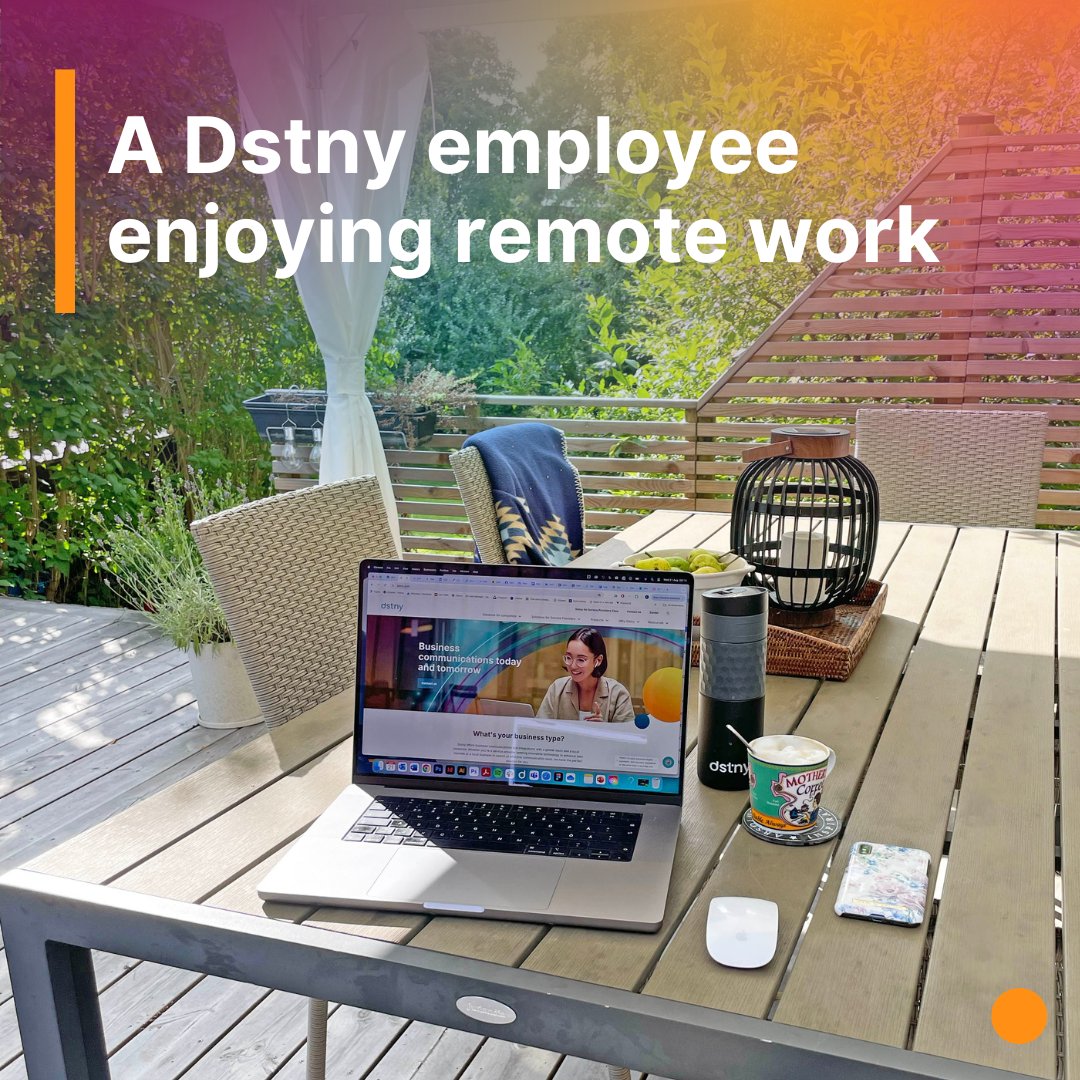 Dstny_Group's tweet image. Where are you finishing off your work week? 😀 One of our employees are working from her backyard, enjoying a cup of hot cappuccino and listening to the birds ☕️🐦👩‍💻

#WorkFromAnywhere #RemoteWork #BusinessCommunications
