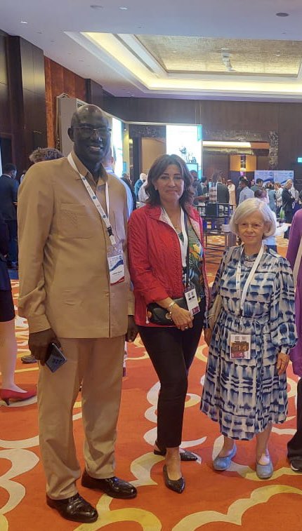 Rasha_Darwish_'s tweet photo. @EdwinaBrown_PD AT #ISPD24 talking about the @senegal PD project resulting from the collaboration of @ISPD1 ,#AfricanAFRAN ,@com_SFNDT and @sosendt … giving hope to the development of PD in #Africa https://t.co/Ne1FlZ7MtT