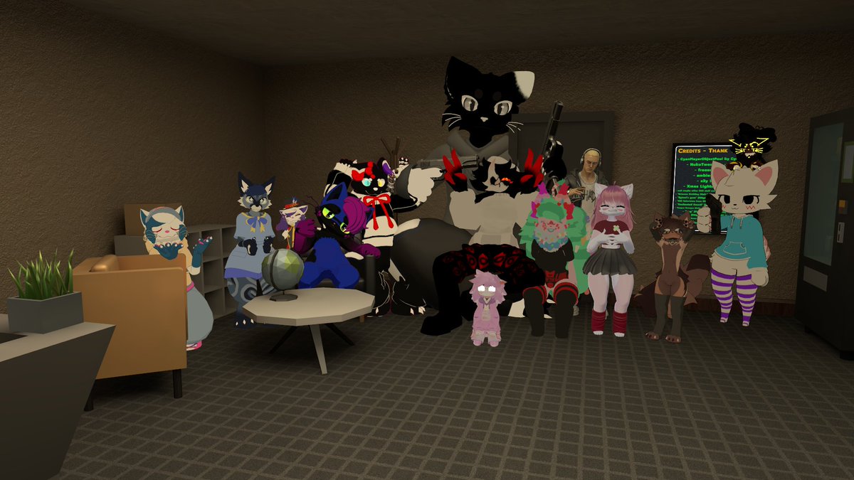 StandOutBruh's tweet photo. I forgot to talk about how wonderful the Yonkagor Addict meet ups I've been to have been. They're so much fun and I love talking to people there. here's the group!

Vrc Group: https://t.co/CDegzZDtCi https://t.co/uMi6YLenUG