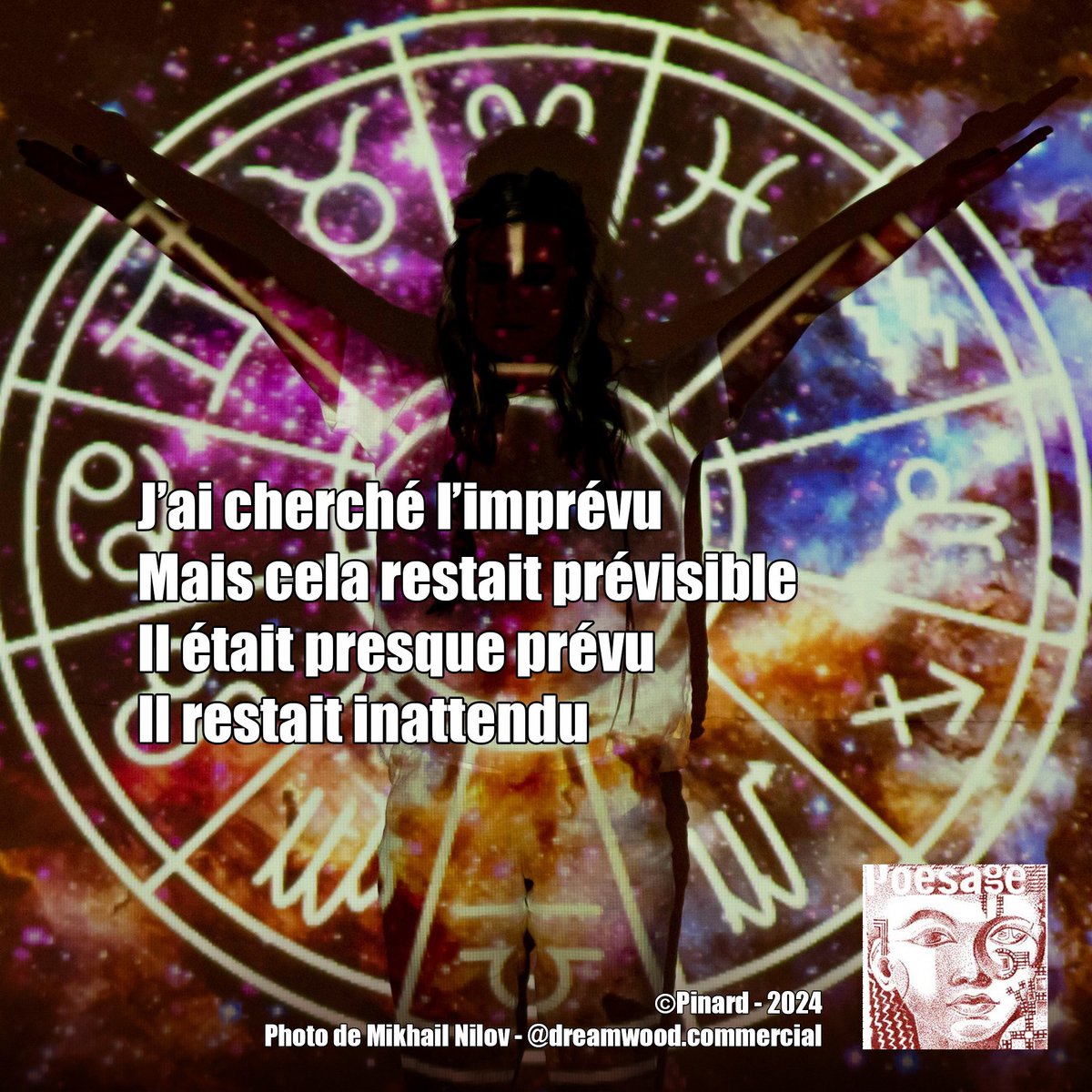 poesage_27's tweet photo. J’ai cherché l’imprévu 
Mais cela restait prévisible 
Il était presque prévu 
Il restait inattendu

©Pinard - 2024
Photo de Mikhail Nilov - @dreamwood.commercial

#futur #imprevu #prevu #previsible #attendu #inattendu
#poet #poeme #poem #poesie #poetry #ecriture #poesiefrancaise https://t.co/5KscptcClW