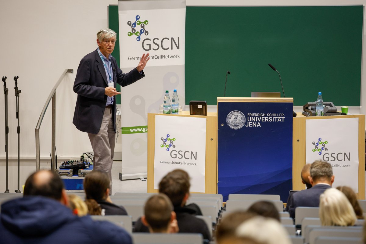 gscn_office's tweet photo. A wonderful day 2 of the #GSCN2024 Conference in @UniJena  with exciting talks, a presidential symposium with Hans-Reimer Rodewald @DKFZ , GSCN awards with @mina_gouti @MDC_Berlin  and @JorgeLazaroF , an intense poster session and a vivid network event. GSCN rocks. @berlinnovation @LeibnizFLI @waskowlab @lickertheiko @embl #stemcells #organoids #stammzellen