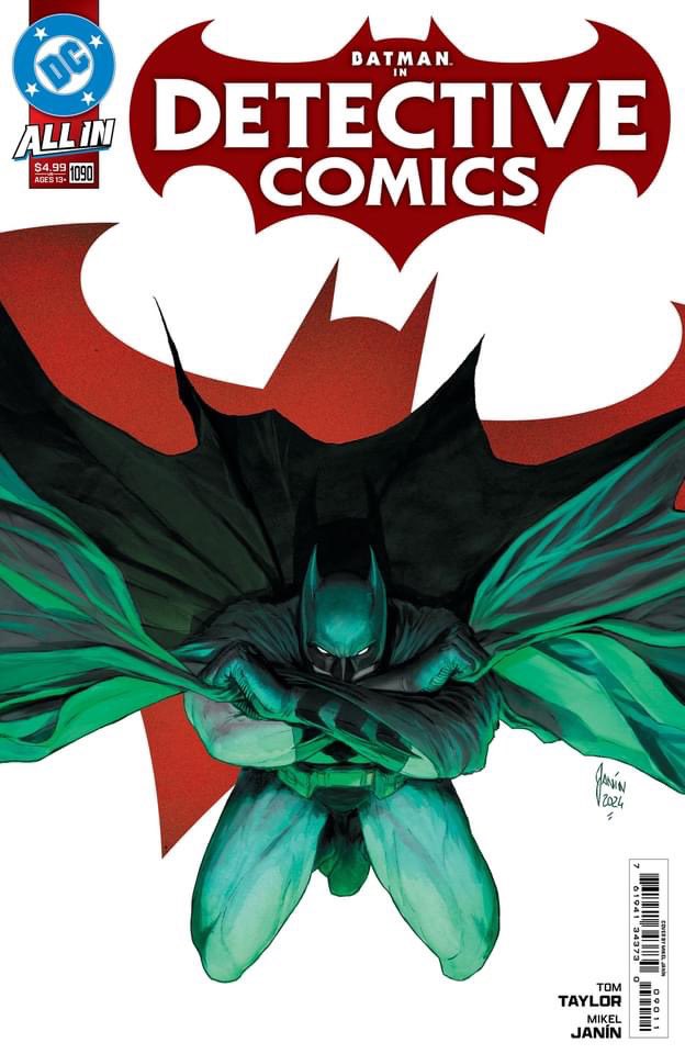 Geektified's tweet photo. Get your first look at Detective Comics #1090 which is part of DC’s All In initiative! Get set as Tom Taylor and Mikel Janín kick off a new story for the Dark Knight. Check us out on FB and IG for more! #Geektified #DetectiveComics #Batman #DCAllIn #DCComics https://t.co/8HN35LEZ45
