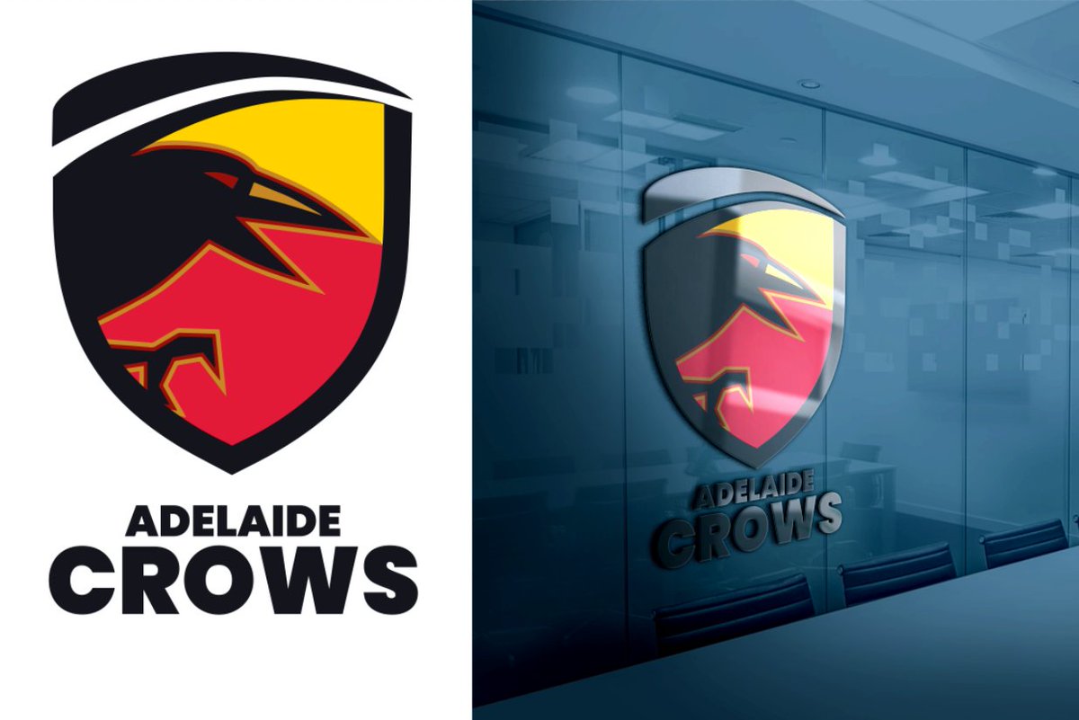 murrinmedia's tweet photo. I've seen some early "possible" new branding for @Adelaide_FC - I'm not a fan of the direction if that's the case.

So today, I made up something I'd be happy with. It's a little rough around the edges, but hey, it's a start. Go the #crows #afl @AFL https://t.co/ECoFmFfx1j
