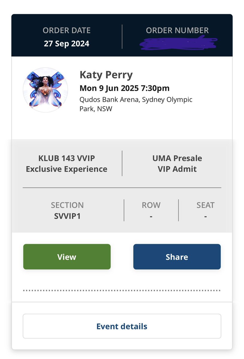 VintagePanda94's tweet image. My #Ticketek adventures part 2. Now buy Daisy some chicken nuggets @katyperry xoxo
