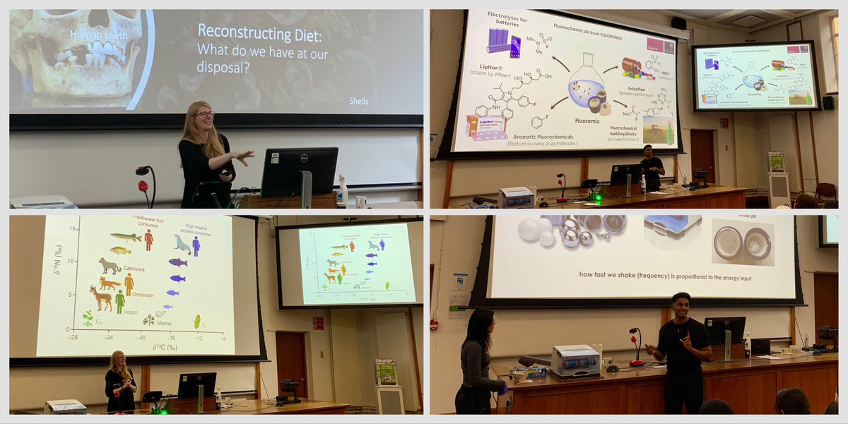 Inspirational Autumn Chemistry Conference yesterday w/ A/Prof Amy Styring <a href="/school_of_arch/">Oxford School of Archaeology</a> talking isotopic analysis of medieval grave site excavations &amp; 
DPhil <a href="/CalumPatel/">Cal Patel</a> from <a href="/OxfordChemistry/">Oxford Chemistry</a> <a href="/GouverneurGroup/">Gouverneur Group</a> explaining (&amp; demonstrating!) cutting edge F chemistry. <a href="/mplsoxford/">MPLSOxford</a>