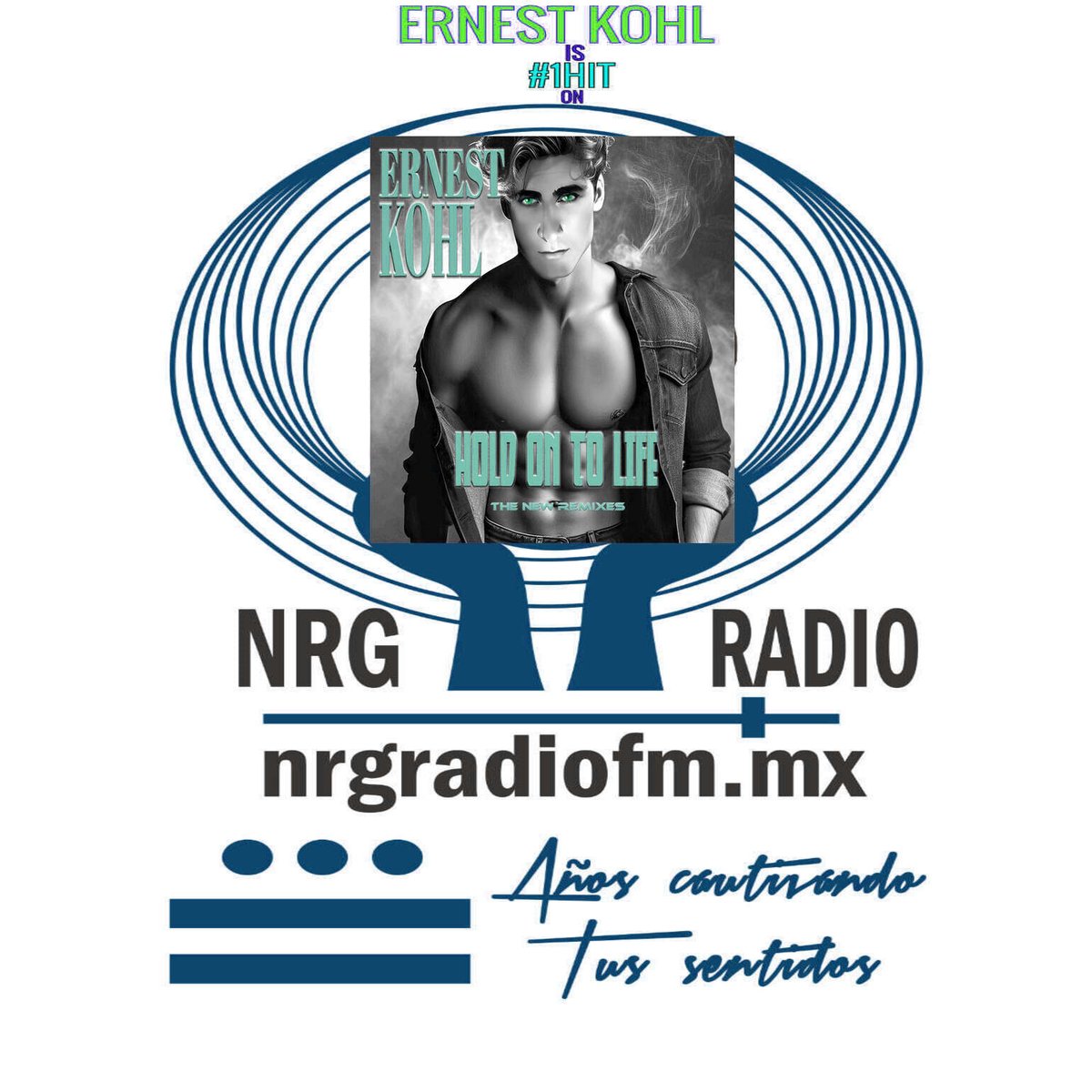 EMGMusicINC's tweet photo. ERNEST KOHL'S BRAND NEW SMASH #1HIT MAXI-SINGLE "HOLD ON TO LIFE" - (THE NEW REMIXES) IS NOW OFFICIALLY A SMASH #1HIT AGAIN ON RADIO!
=ERNEST KOHL'S 169th #1Hit!!! https://t.co/LkldT4Vdqs
 #1Hit #Top40 #NewRelease #Pop #EDM #HiNRG #DanceMusic #Dance #Radio #Club #MainstreamClub https://t.co/SKPhW9WGoN