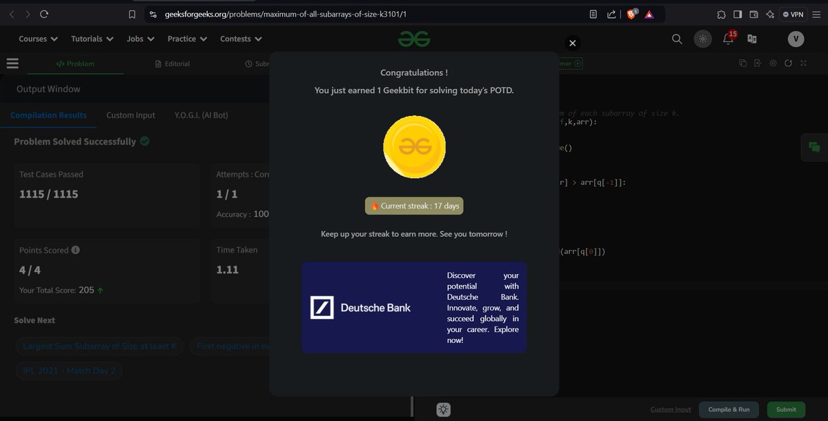 VinitNotFound's tweet image. #geekstreak2024 #DeutscheBank
@geeksforgeeks
@DeutscheBank
Day 17  
Profile Link - geeksforgeeks.org/user/45vinitt6…