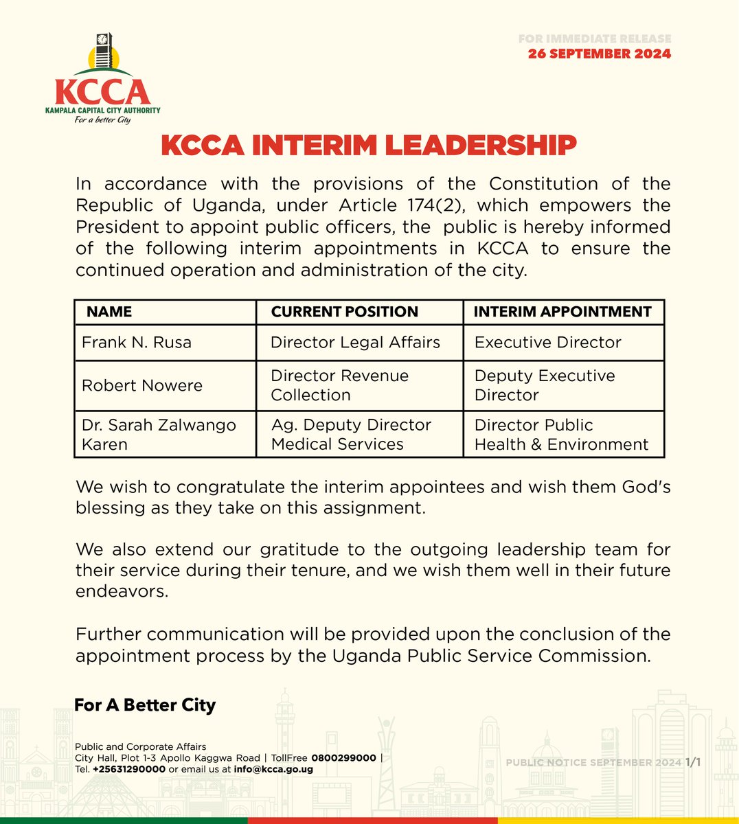 Bwaise_Terminal's tweet photo. We congratulate you @KCCAED, @RobertNowere &amp; @SarahZalwango3 on your appointment to Head the @KCCAUG technical team. We @Bwaise_Terminal are ready to work with you and contribute to the #SmartCity for #ABetterCity agenda https://t.co/VFgyE4Q77d