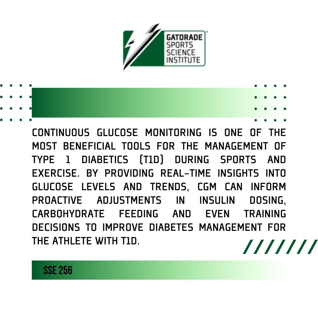 Our latest SSE article dives into the topic of CGM in athletes with type 1 diabetes. bit.ly/4dmZIMf

Managing blood sugar levels during training and competition is critical for performance and safety, the authors discuss how CGM is helping athletes in real-time.