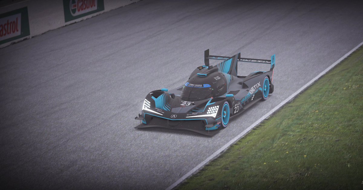 NWThumbs's tweet photo. Amazing 2nd place finish tonight for the first round of @PrecisionRL GTP/GT3 series with @aerokinetix but not without some drama. Nothing like flying off the track at 200km/h and some how driving away from it. #simracing #iracing #multiclassracing #imsa https://t.co/THdAnX9go9