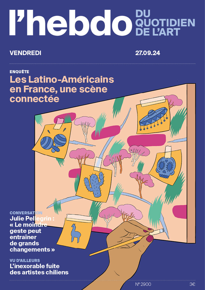 Quotidiendelart's tweet photo. Au sommaire de l'#Hebdo :
🎨 Les Latino-Américains en France, une scène connectée 
💬 Julie Pellegrin : « Le moindre geste peut entraîner de grands changements »
🇨🇱 L’inexorable fuite des artistes chiliens

➡️ https://t.co/QkgNb8miOR

Illustration : Raphaëlle Macaron https://t.co/DotUodgtId