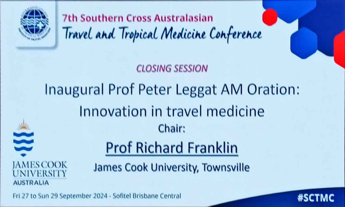 #SCTMC Inaugural Prof Peter Leggat AM Oration <a href="/collegetropmed/">Australasian College of Tropical Medicine</a>