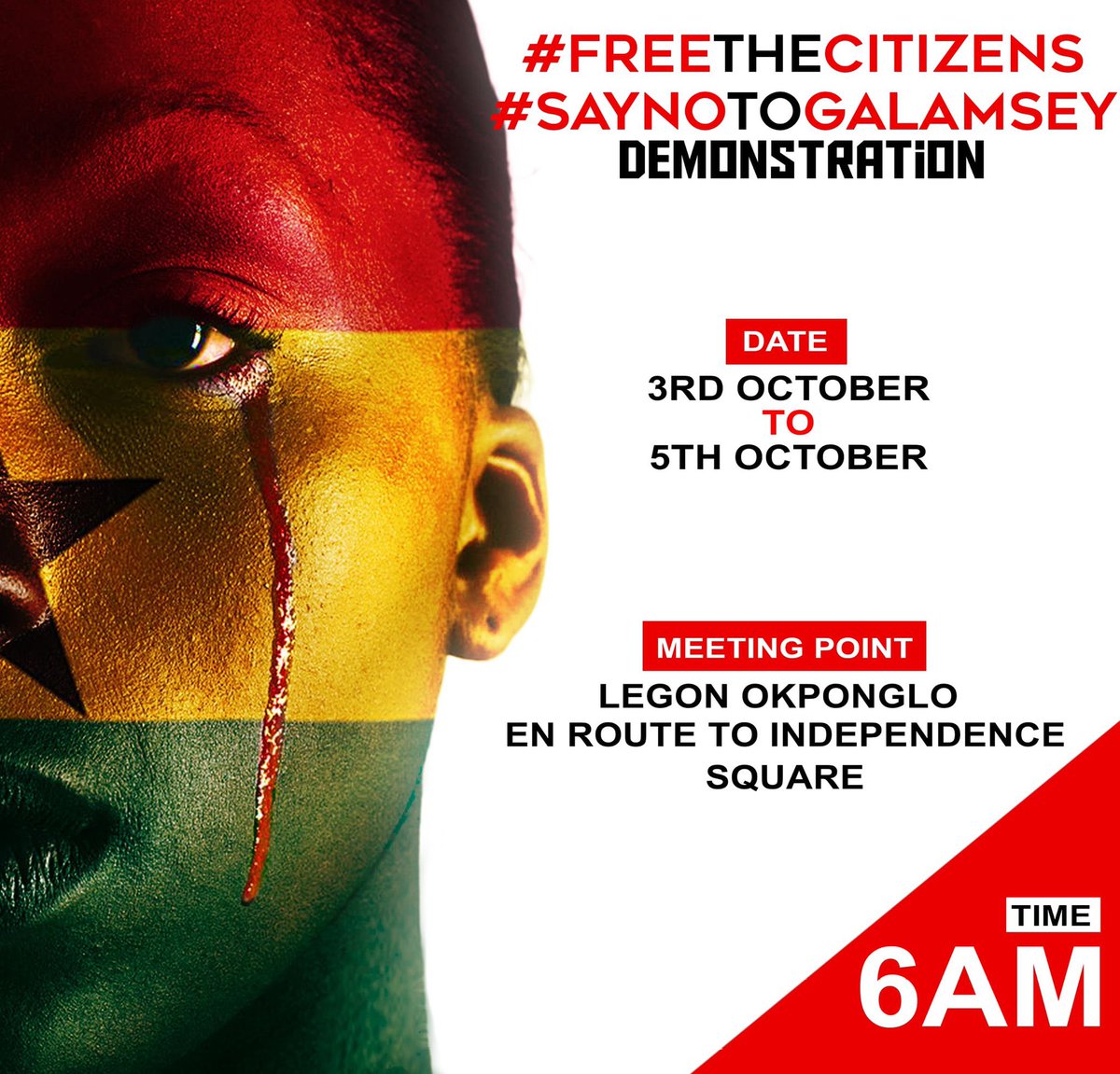 skylene6's tweet photo. We no get international pitch in 2024,somebody dey go jail for that ? No!
Is anyone in jail for asking for clean
water? Yes!
What a pity!!!
This is why you need to speak up!
#FreetheCitizens and #StopGalamseyNow #GREEDYMEN https://t.co/mrtNTonnQ5