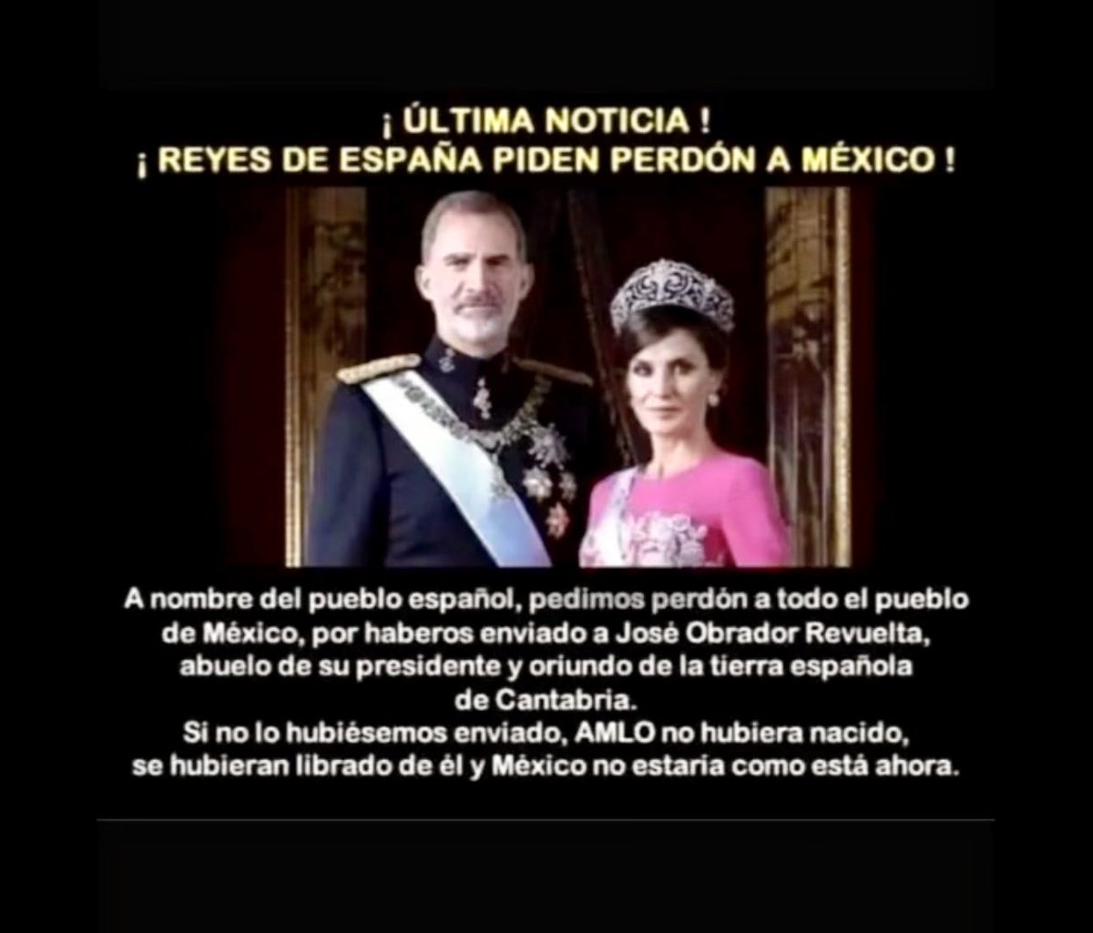 anasofiamartin's tweet photo. @IrvingGatell Aquí la disculpa por parte del Rey Felipe VI https://t.co/LbhQeUbimF