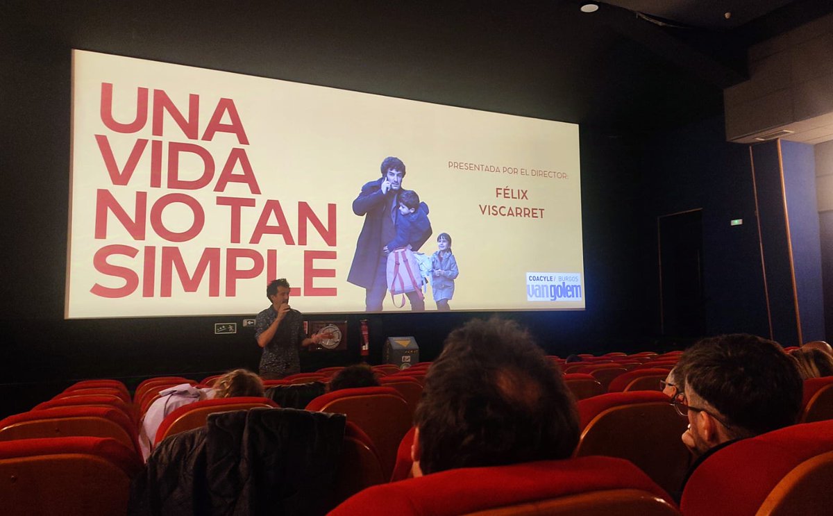 Muchas gracias al director Félix Viscarret y a todos los asistentes a la proyección en <a href="/GolemBurgos/">Van Golem Arlanzón</a> de la película "Una vida no tan simple", actividad vinculada al Día Mundial de la Arquitectura 2024.