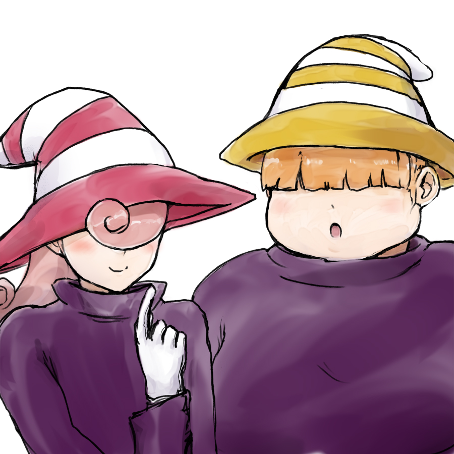 「カ◯三人組の擬人化 」|バイトのイラスト
