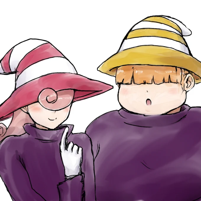 カ◯三人組の擬人化 