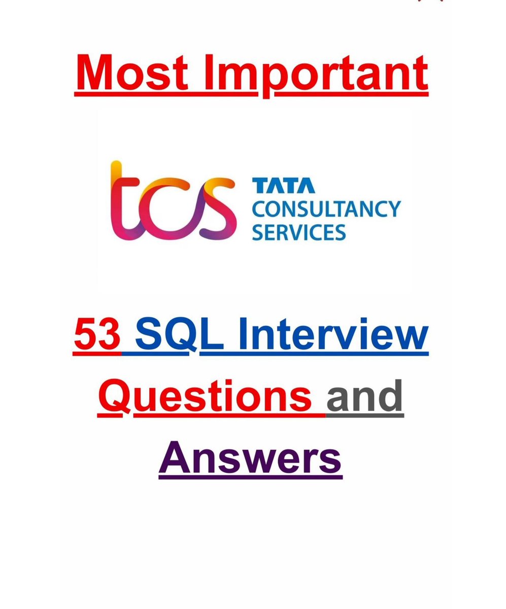 Piyushkumar420's tweet image. SQL is difficult to learn, but not anymore!
Introducing Complete SQL Training Course, All Queries, Tips & Tricks , shortcuts Absolutely Free
It helps you to save 80% time and money ๐ค
To get it, just:
๐ Like and Repost.
๐Comment "SQL"
๐Follow me (must) to Dm you downloadโฆ
