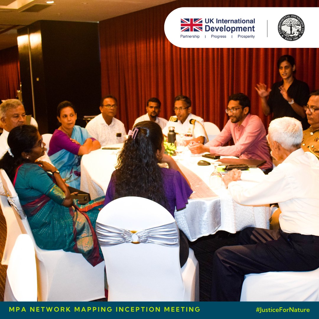 EFL_1981's tweet photo. The inception meeting for MPA Network Mapping Sri Lanka was held on Sept 25 at Cinnamon Grand, Colombo. Key discussions covered objectives, data gaps, and stakeholder collaboration. Led by EFL and JNCC under the UKโs Blue Planet Fund. Grateful for all partners' support. #MPA #EFL https://t.co/7acMvvSm21