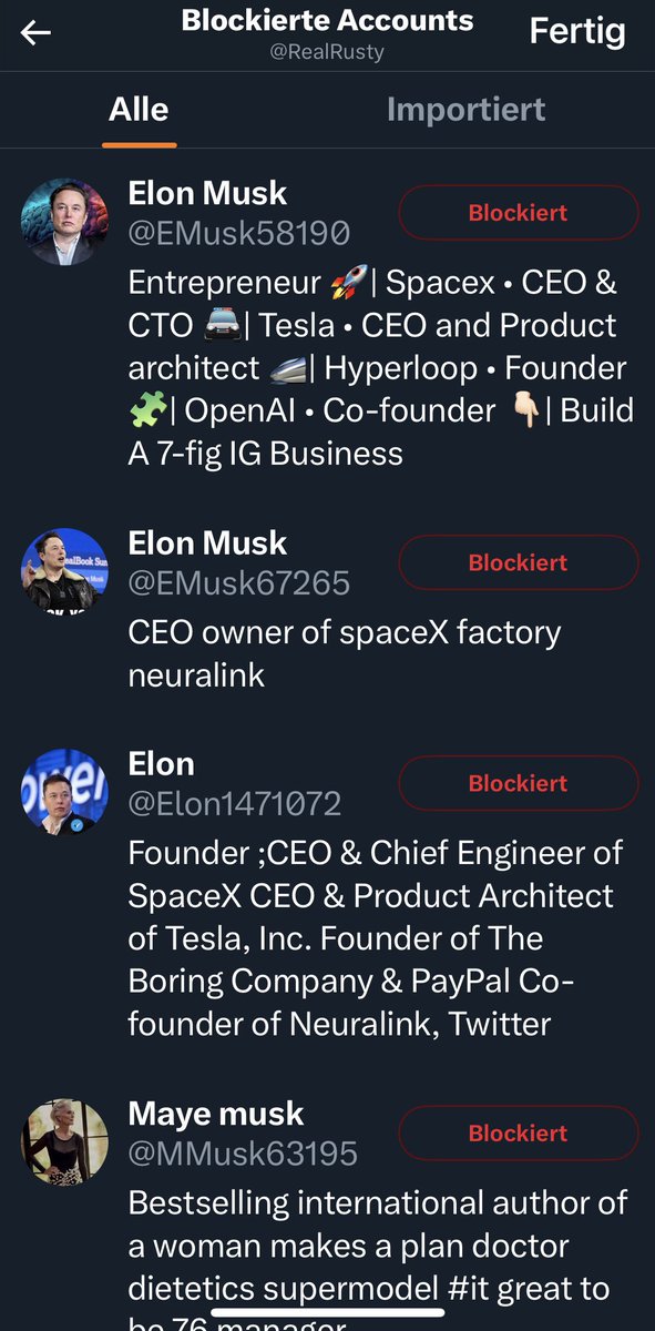 RealRusty's tweet image. Is #BlockMusk still trending? 🫡