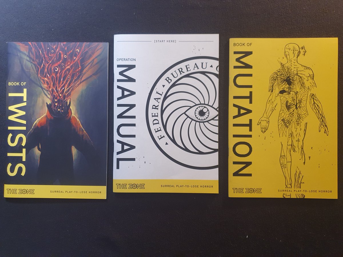 This one is not really a #ttrpg but still, it looks and feels so unique to play! It is a game of collaborative storytelling horror, and it manages to create such a cool atmosphere when playing! <a href="/raphdamico/">Raph #TheZoneRPG</a>