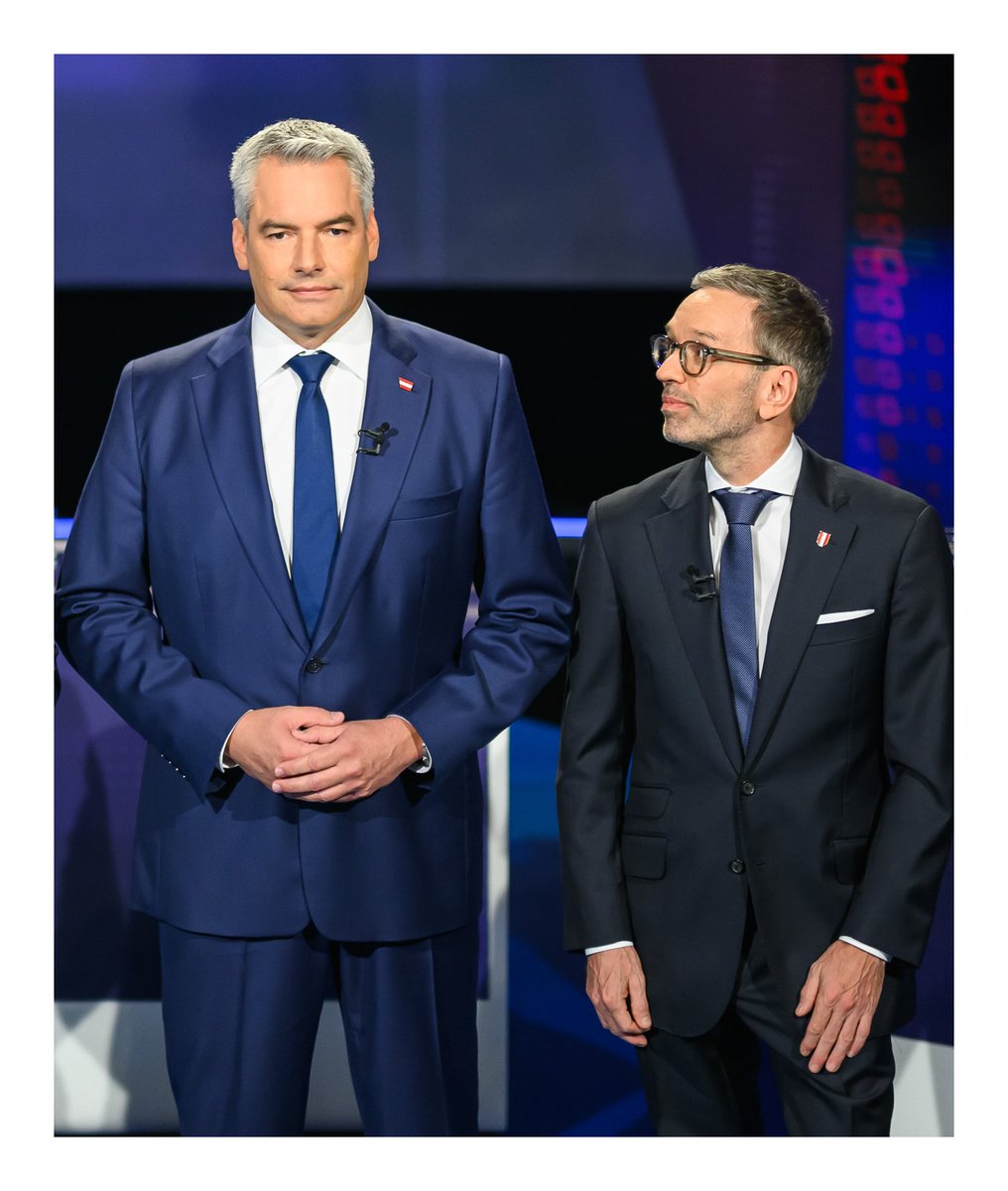 TV debate ahead of Austrian parliamentary elections on September 26, 2024 in Vienna, Austria. (Photo by Christian Bruna/Getty Images) <a href="/GettyImages/">Getty Images</a> #wahl24 #Elefantenrunde