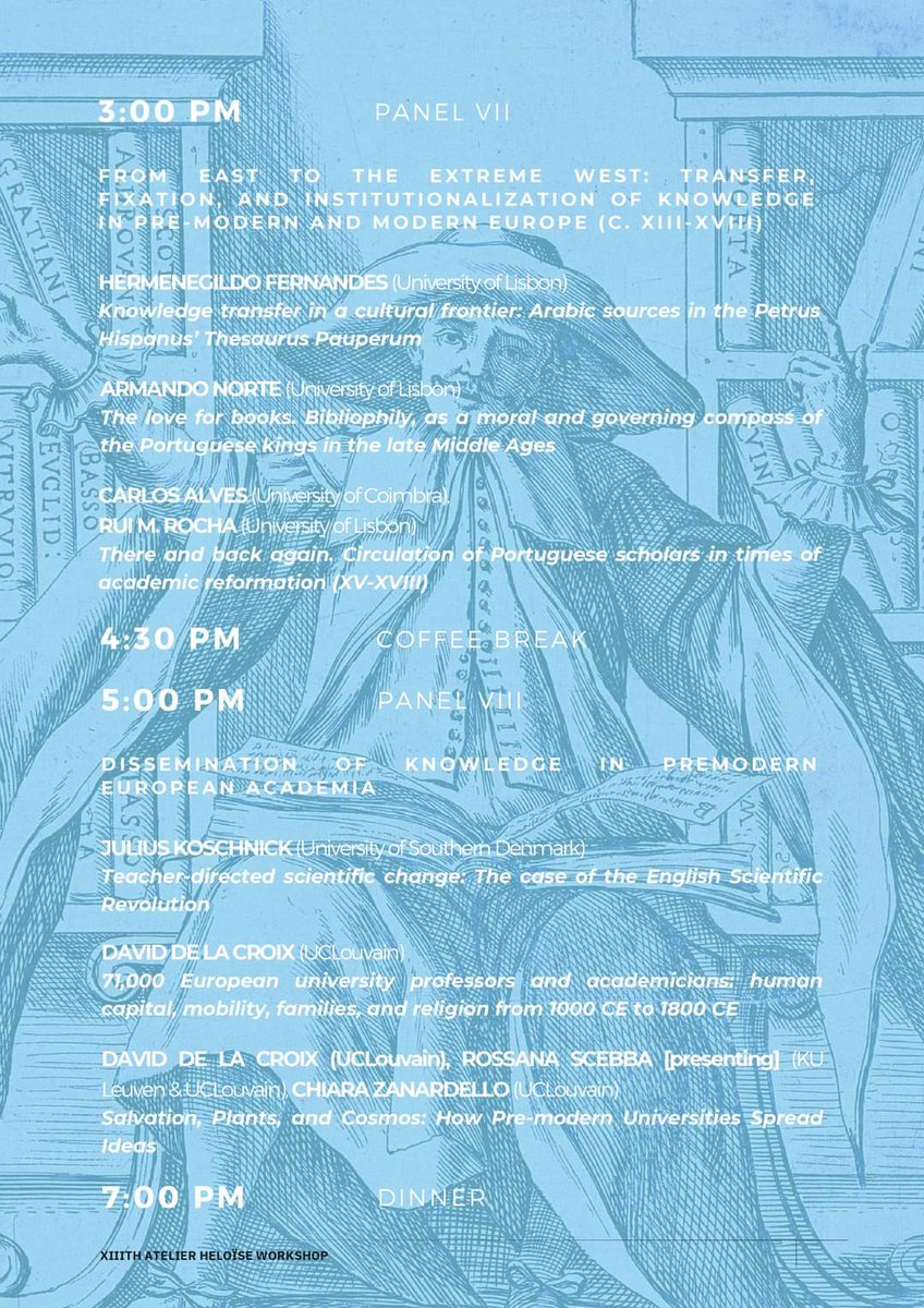 KnowStudents's tweet image. The second (and last) day of the XIIIth ATELIER #HELOÏSE WORKSHOP  starts today at 10:30 am.

The subject of 'From East to West and back. Circulations of #knowledge in pre-modern and #modern #Europe: actors, institutions and spaces' has not been fully covered yet!