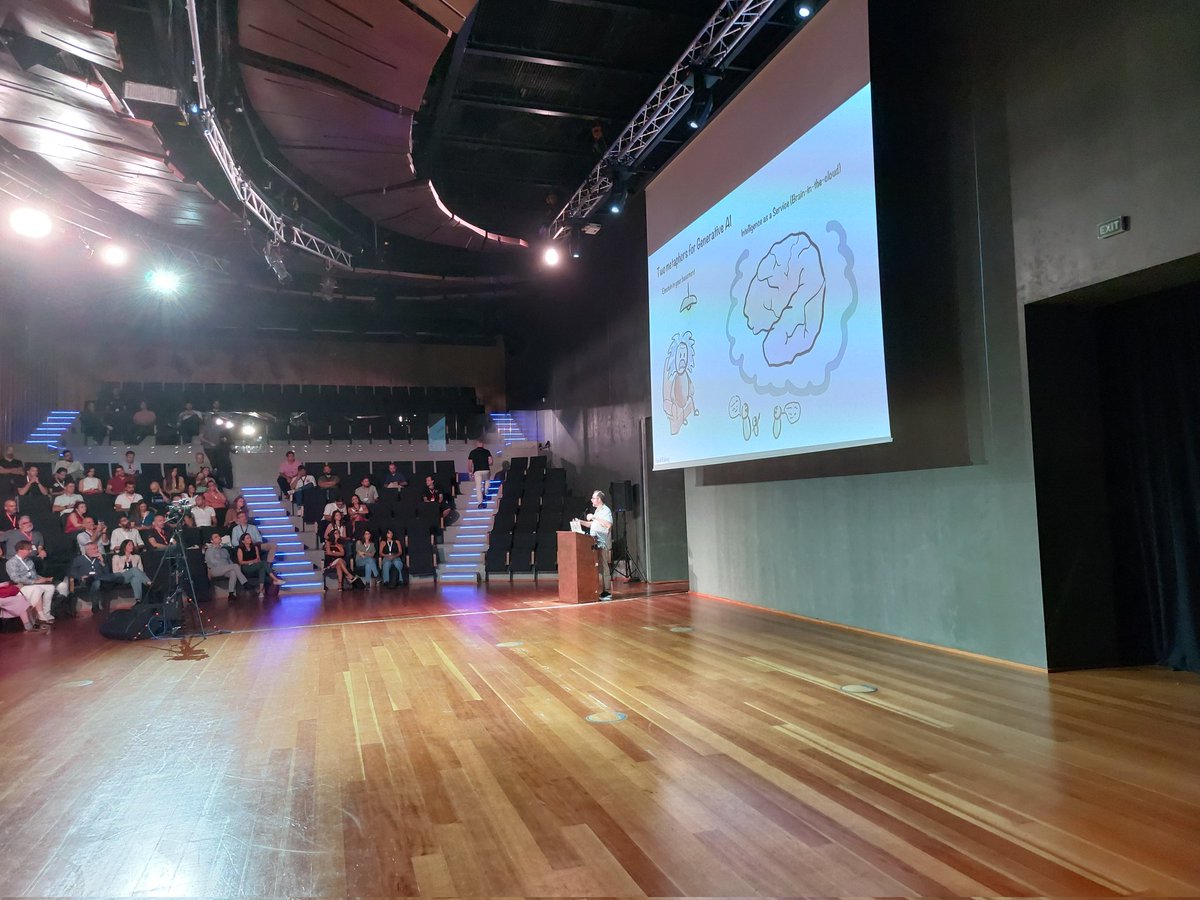 <a href="/henrikkniberg/">Henrik Kniberg</a> on stage for the opening keynote at #BetterWays2024! <a href="/AGRsummit/">Better Ways (Agile Greece Summit)</a>