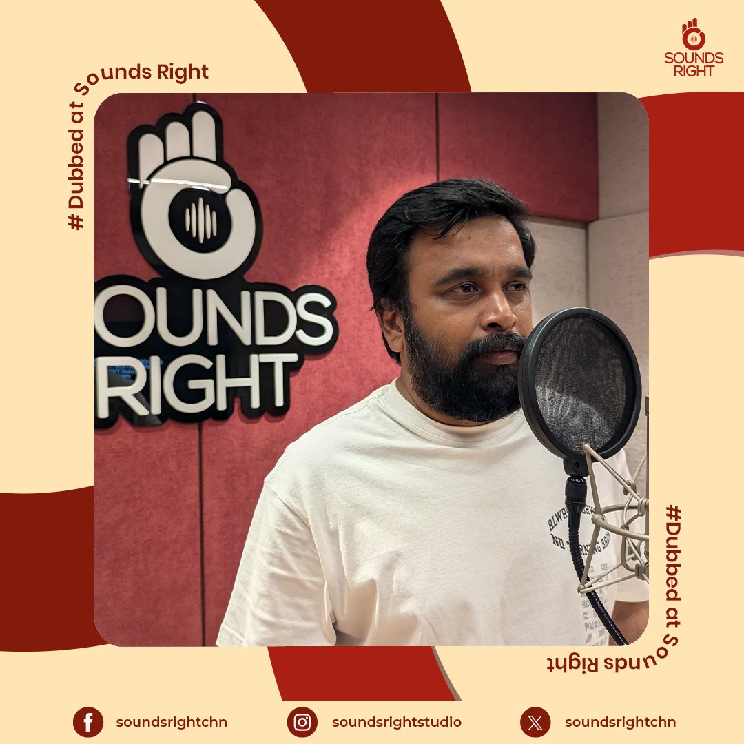 SoundsRightOffl's tweet photo. @SasikumarDir is in the house! Exciting things are on the way, Stay tuned! 🎥🎙️

#SasiKumar #DubbingSession #soundsrightstudio https://t.co/pJNDX7aFdx