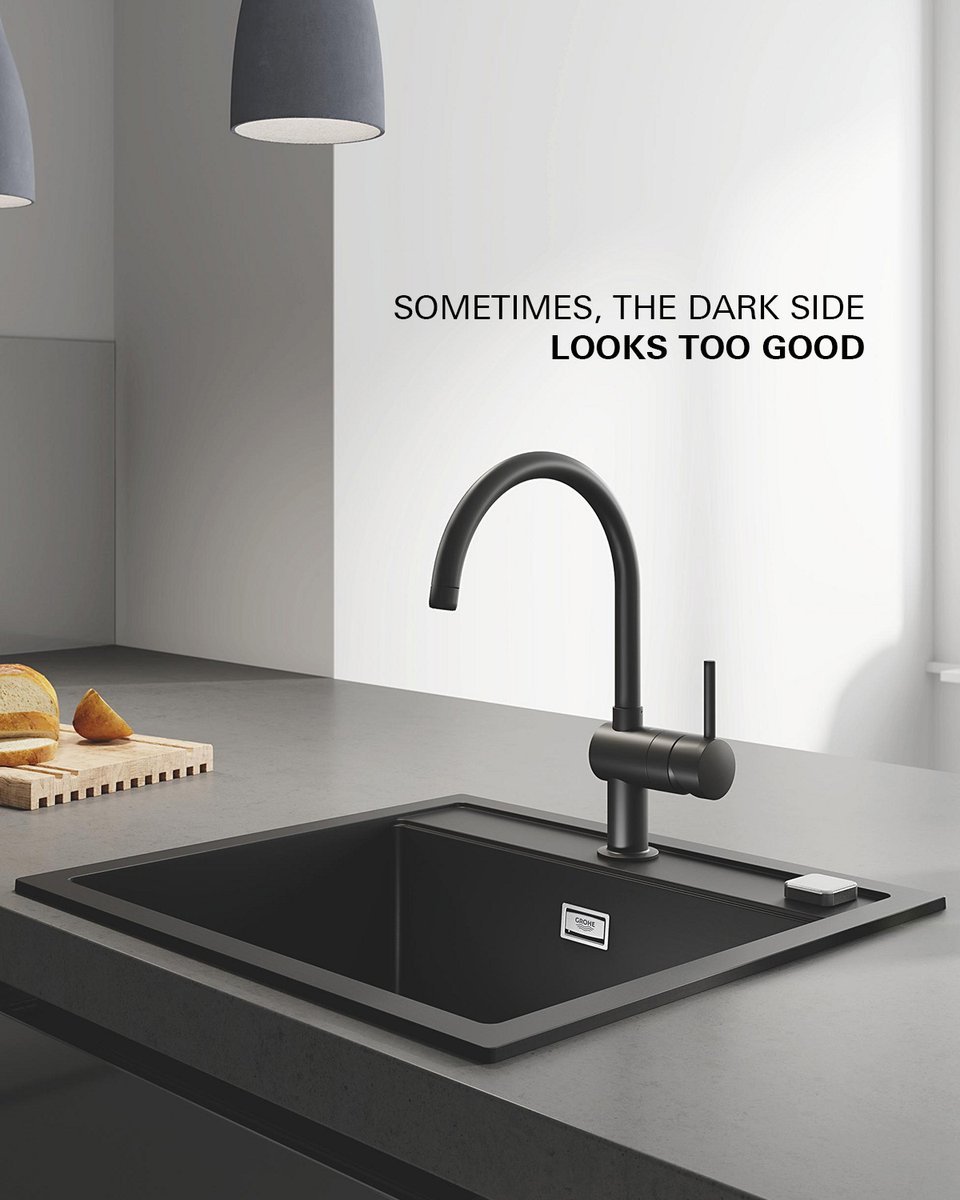GROHEIN's tweet photo. Make a statement in your home with our GROHE Phantom Black. Subtle, sleek, it's everything your space needs. ​

#GROHEIndia #GROHEblack #DarkHome #AestheticHome https://t.co/a2J4uFTF8m