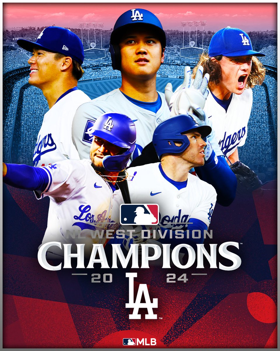 ドジャース 】ナ・リーグ西地区優勝はドジャースに決定👑 チームとして