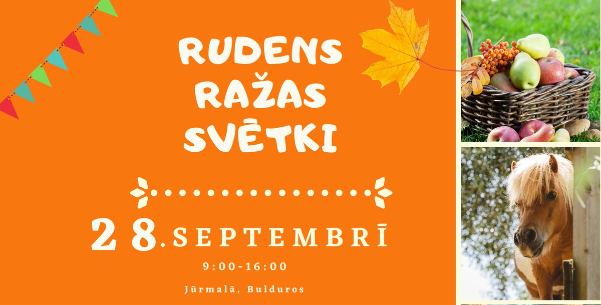 Rīt noslēgsim šī gada izbraukuma tirdzniecības sezonu Bulduros - Rudens Ražas svētkos 2024. Uz tikšanos! 🍁🌱🍁