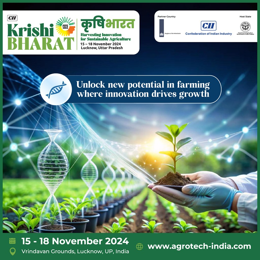 ciiagrotech's tweet photo. A new era of farming has arrived. From the moment seed is planted to the day of harvest, innovation is the driving force.
#CIIKrishiBharat2024 #AgroTech #CIIAgroTech #DepartmentofAgriculture #InvestUP #CIIFace https://t.co/9KGfN1IgJg