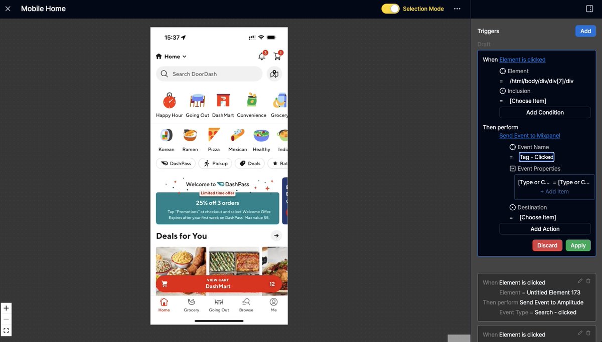 measured_im's tweet photo. Currently Building sth - kinda alternative for Google Tag Manager - anybody wants to try? Need some feedback on it   

It's based on visual tagging on the element that you want to track. No competitor of Posthog/Mixpanel/Amplitude, rather enabling them to be more accessible. https://t.co/Lj1kSCywF2