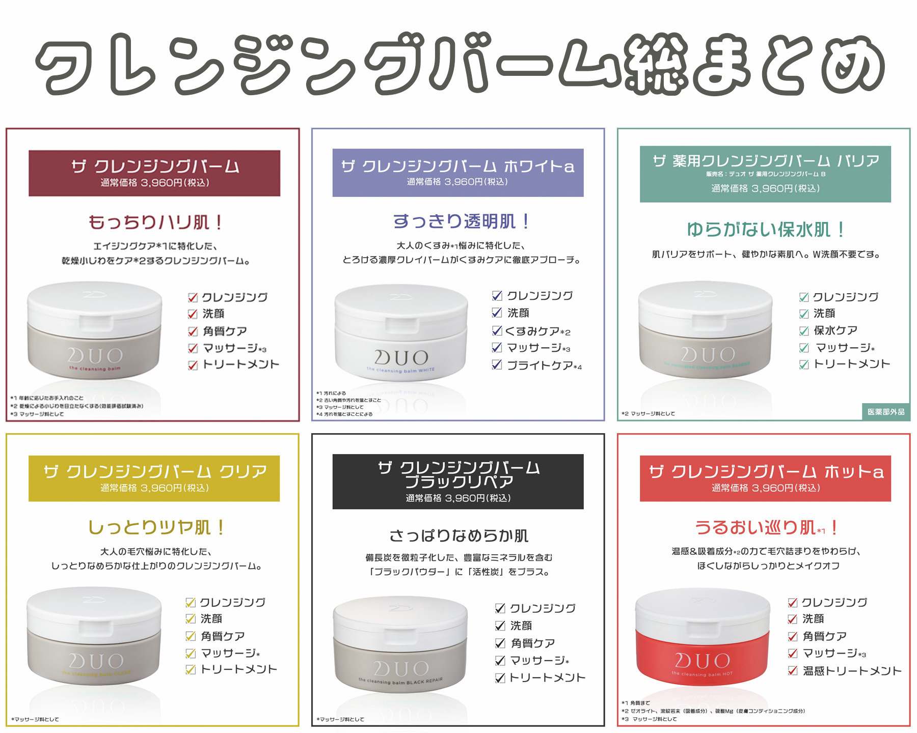 DUO クレンジングバーム 6個 ザ クレンジングバーム 【赤】｜ クレンジング｜【公式通販】DUO