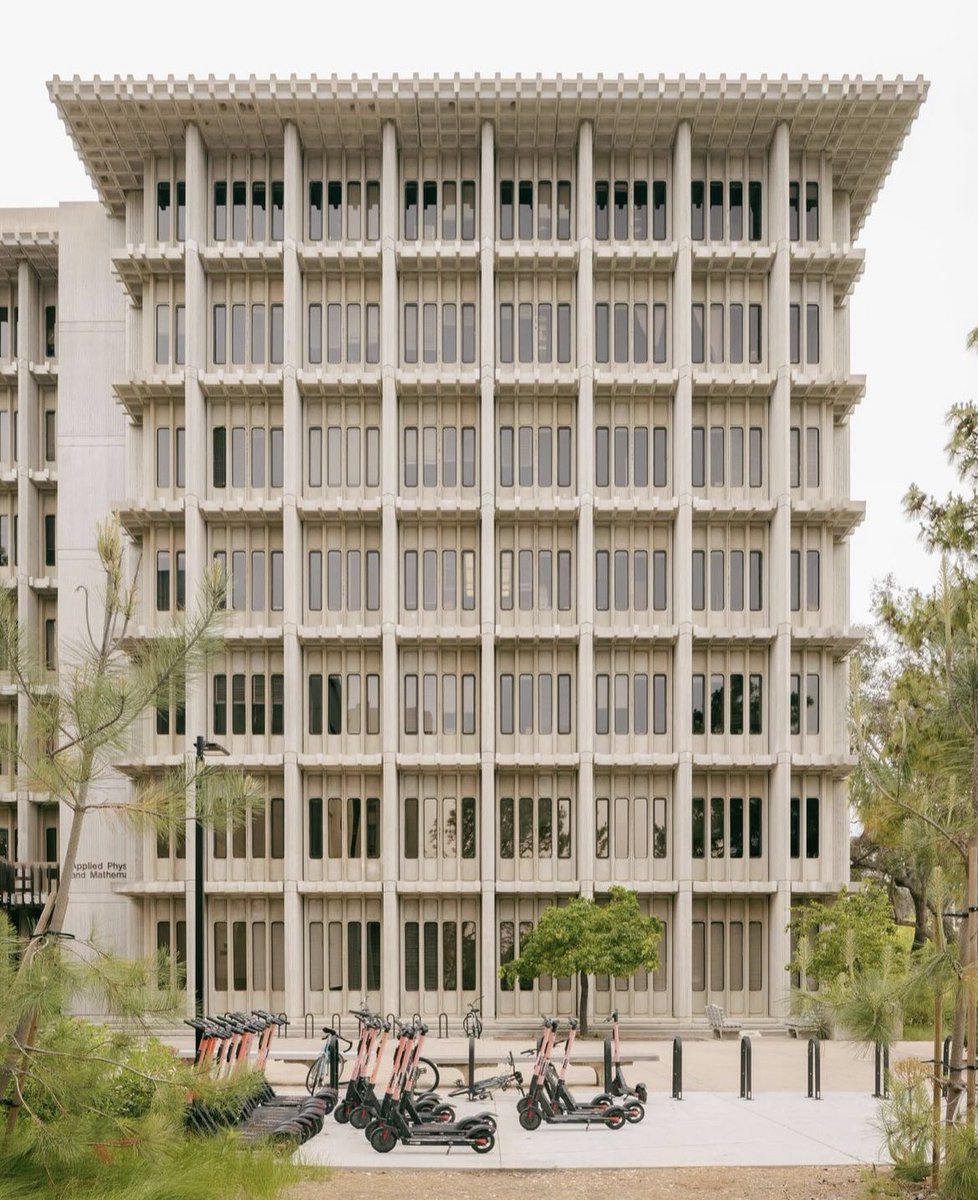 I love a waffle slab!!!

Applied physics and mathematics building,  by Robert Mosher, 1969